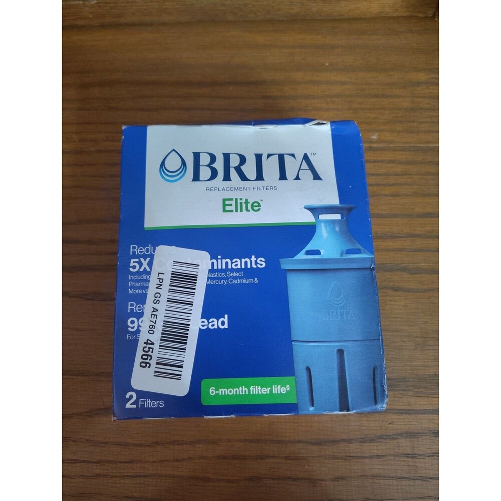 Brita Elite Water Filter Replacements  Removes 99% Of Lead 2 filters